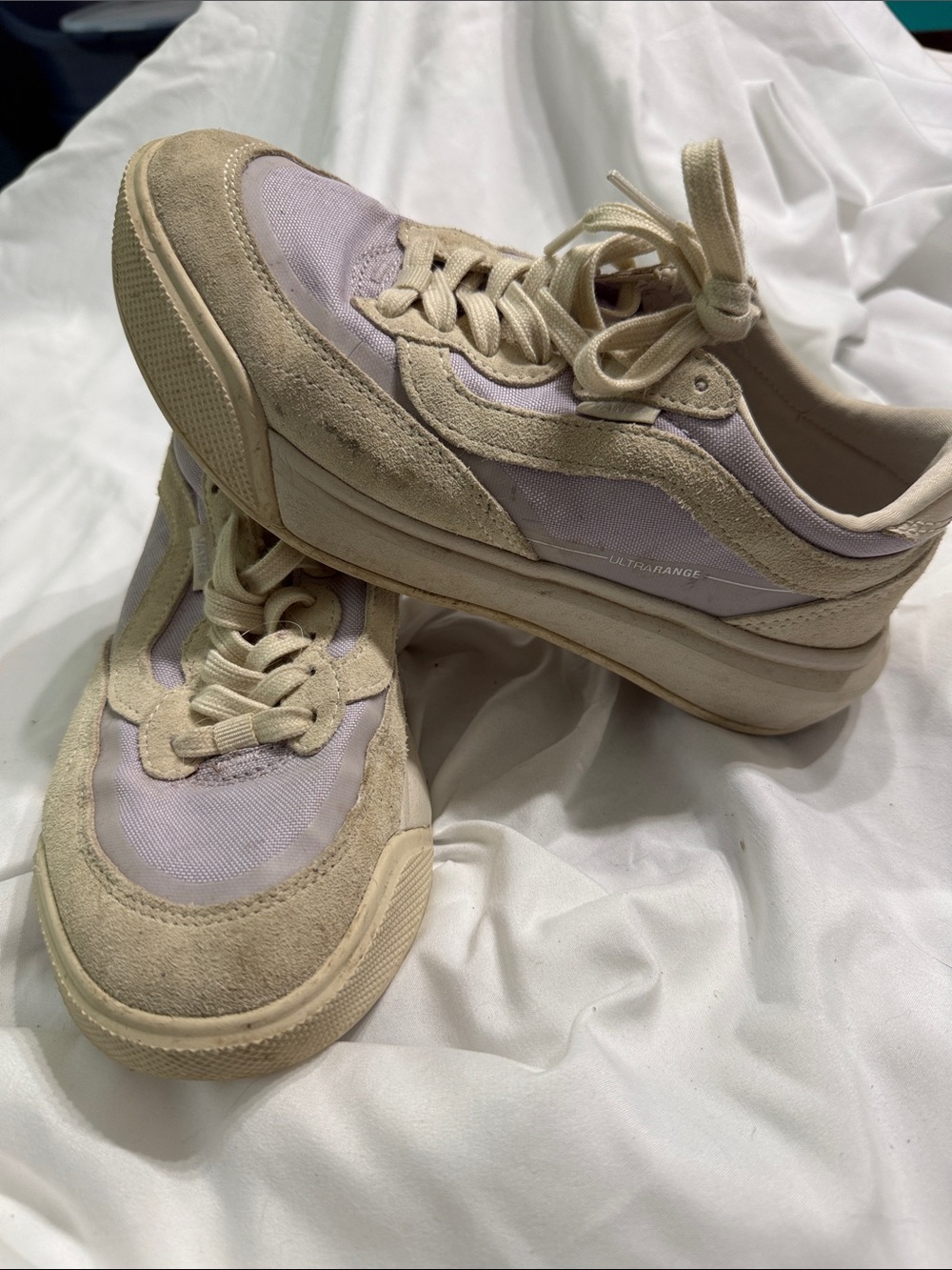 Cream & Light Lavender Women’s Sneaker